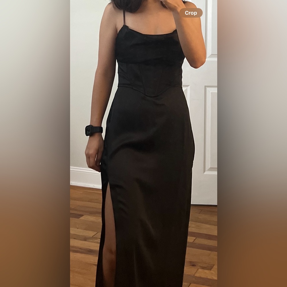 Zara satin effect midi dress